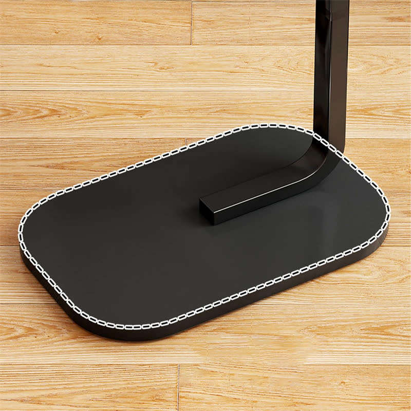 Convenient C Shape Wood Coffee Table Side Table with Metal Frame