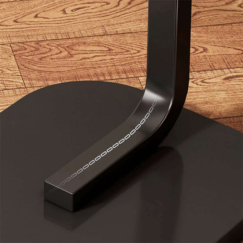 Convenient C Shape Wood Coffee Table Side Table with Metal Frame