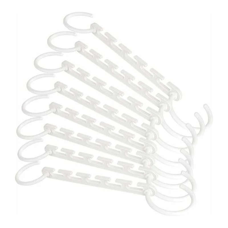 8-Pack Triple Tier Wardrobe Space Hangers