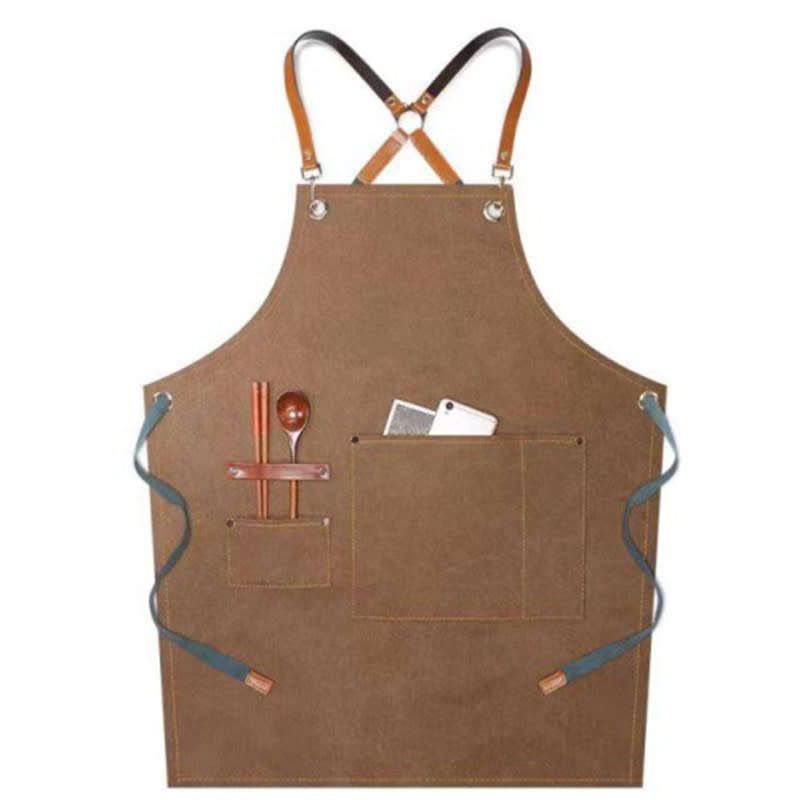 Waterproof Apron Kitchen Apron Women Bartender Uniform Apron