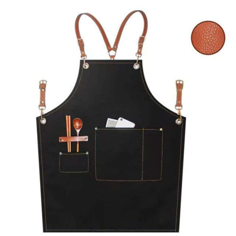 Waterproof Apron Kitchen Apron Women Bartender Uniform Apron