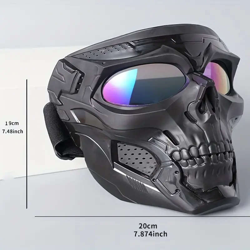 Skull Mask Tactical Full Face Protection Outdoor Cycling Windproof Goggles