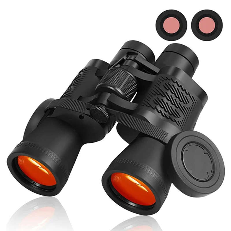 Binoculars Red Coated Compact Day and Night Vision Binoculars