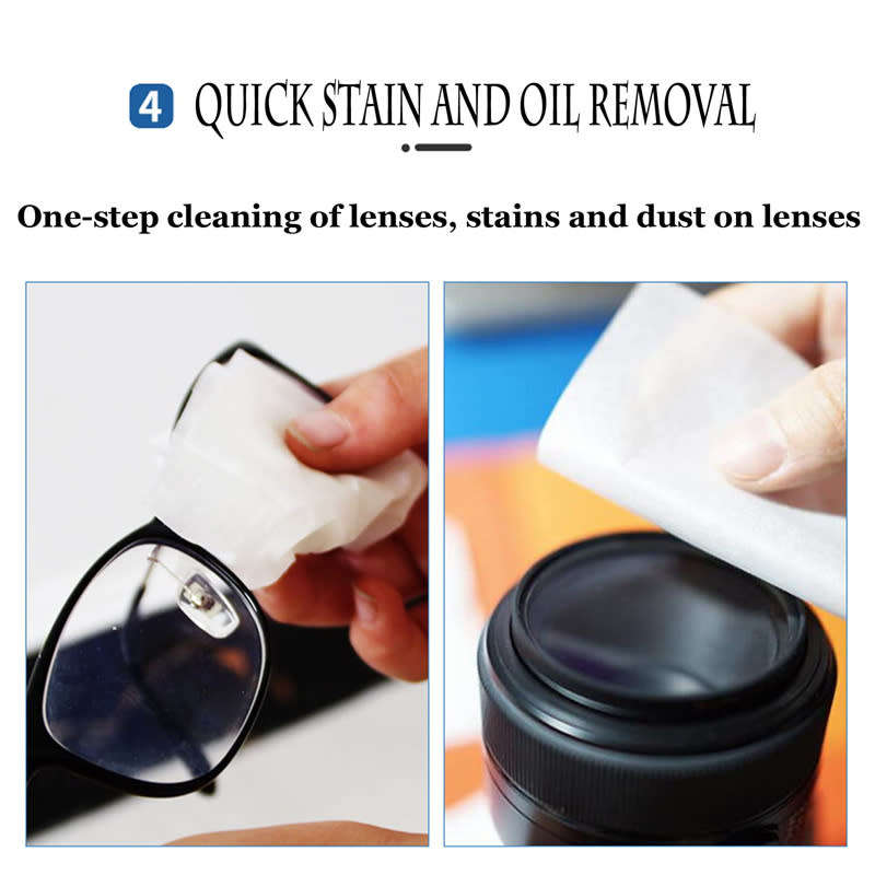Glasses Anti-Fog Wipes, Pre-Moistened Lens & Screen Cleaning Wipes 100 Pack