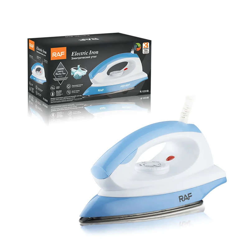 Professional Electric Ceramic Steam Iron 2400W with Non-Stick Sole for Laundry