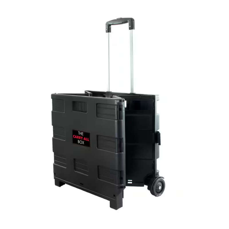 Heavy Duty Plastic Portable Folding Trolley Shopping Cart