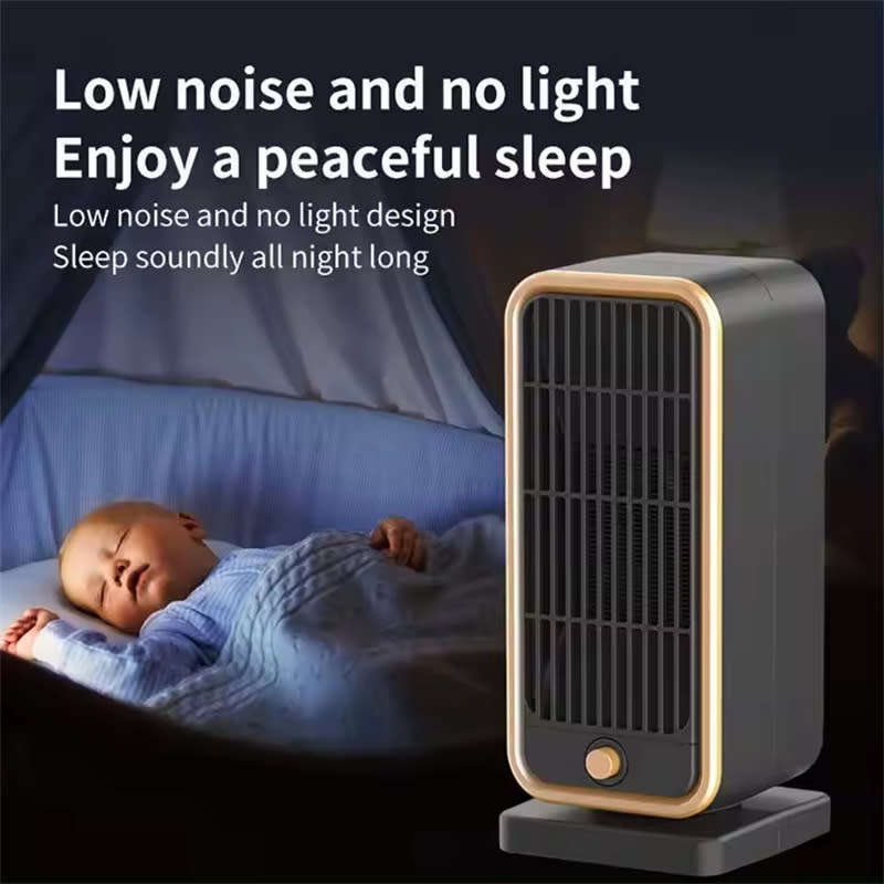 Portable Room Fan Heater 500W Plug-in Wall Heater Instant Electric