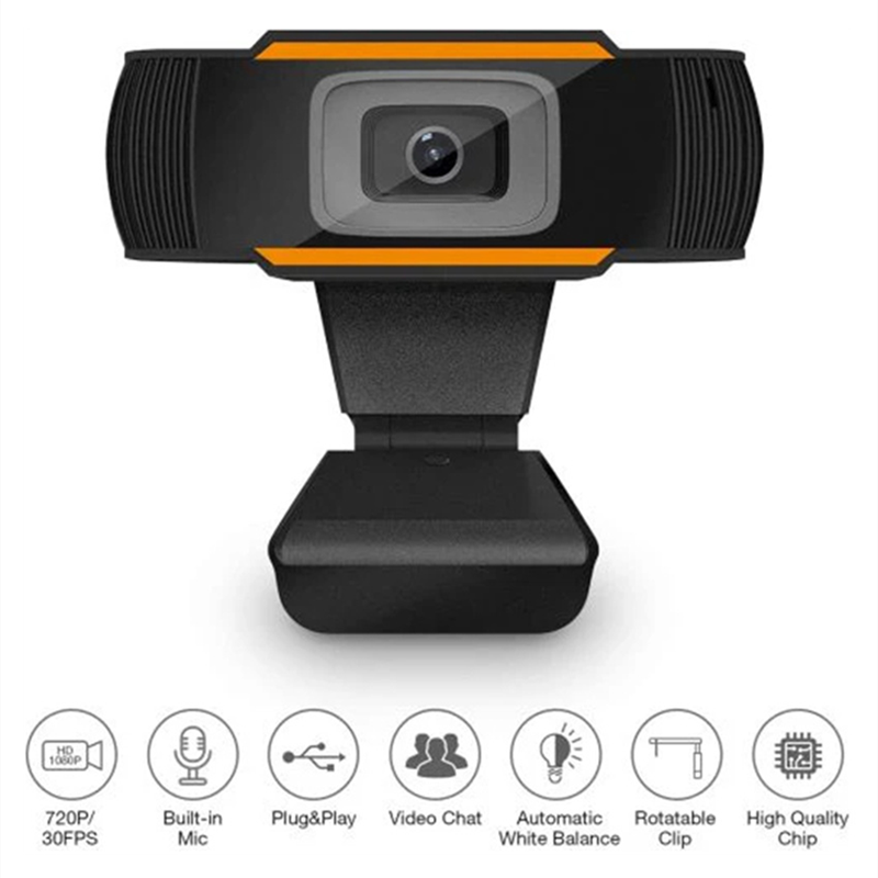720P Webcam USB Plug Webcam for PC YouTube Skype