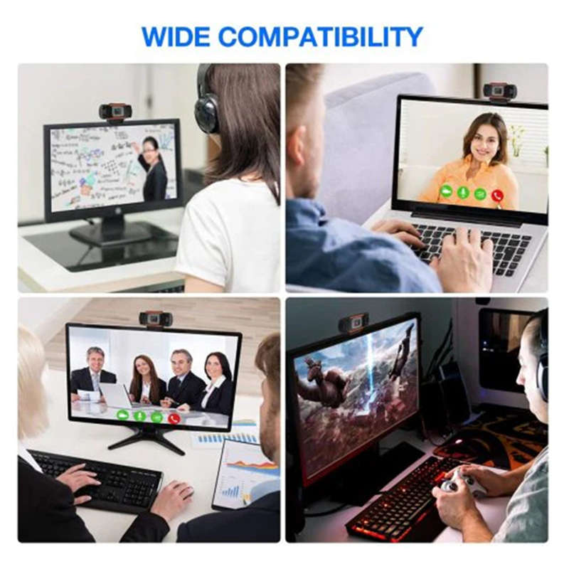 720P Webcam USB Plug Webcam for PC YouTube Skype