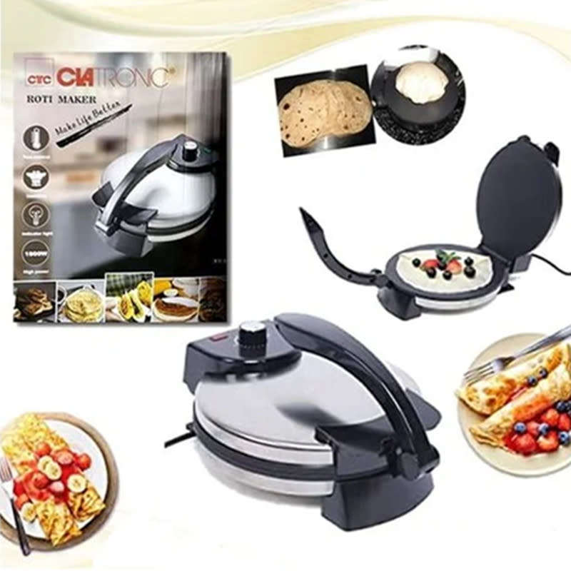 1800W Electric Pancake Maker Stainless Steel Double Sided Heating Pizza Maker