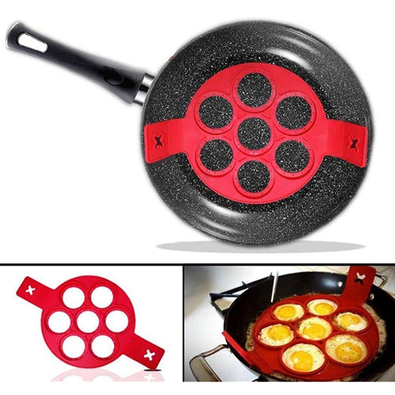 Nonstick Pancake Making Pan, Magic Pancake Mold Silicone Ring, Kitchen, Baking, Omelette