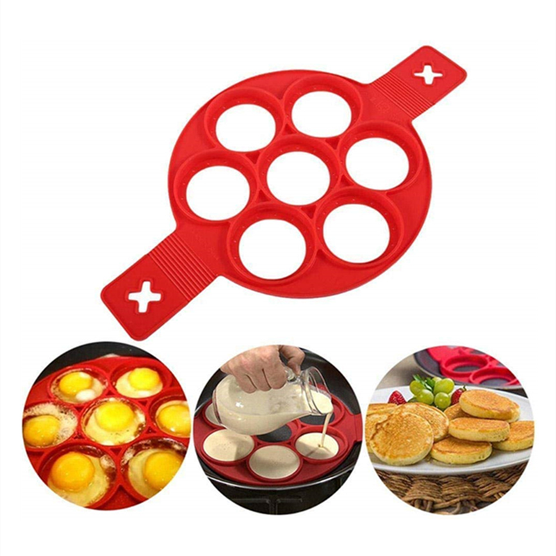 Nonstick Pancake Making Pan, Magic Pancake Mold Silicone Ring, Kitchen, Baking, Omelette