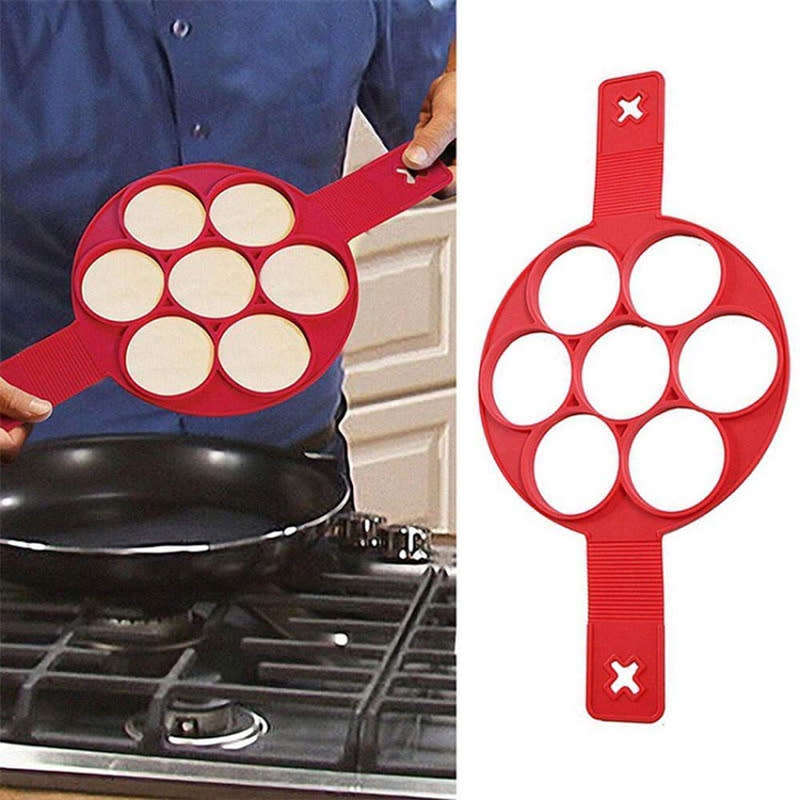 Nonstick Pancake Making Pan, Magic Pancake Mold Silicone Ring, Kitchen, Baking, Omelette