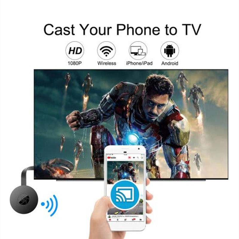 4K Wireless Wifi Portable TV Receiver Support Miracast Airplay DLNA TV Stick