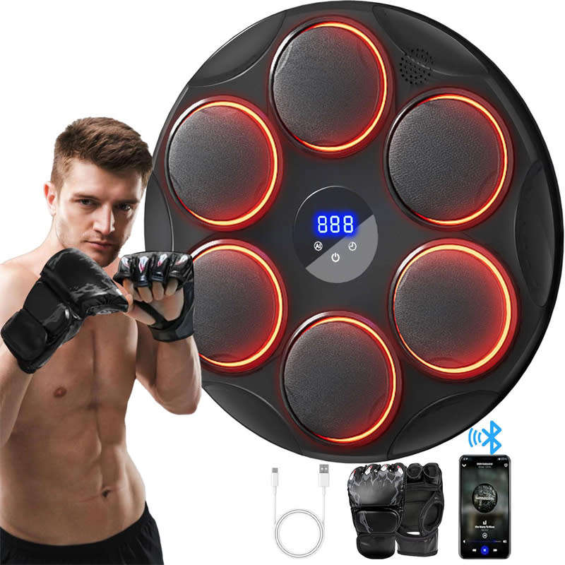 Adult Smart Electronic Music Boxing Mat Wall Mounted Smart Music Boxing Training Equipment