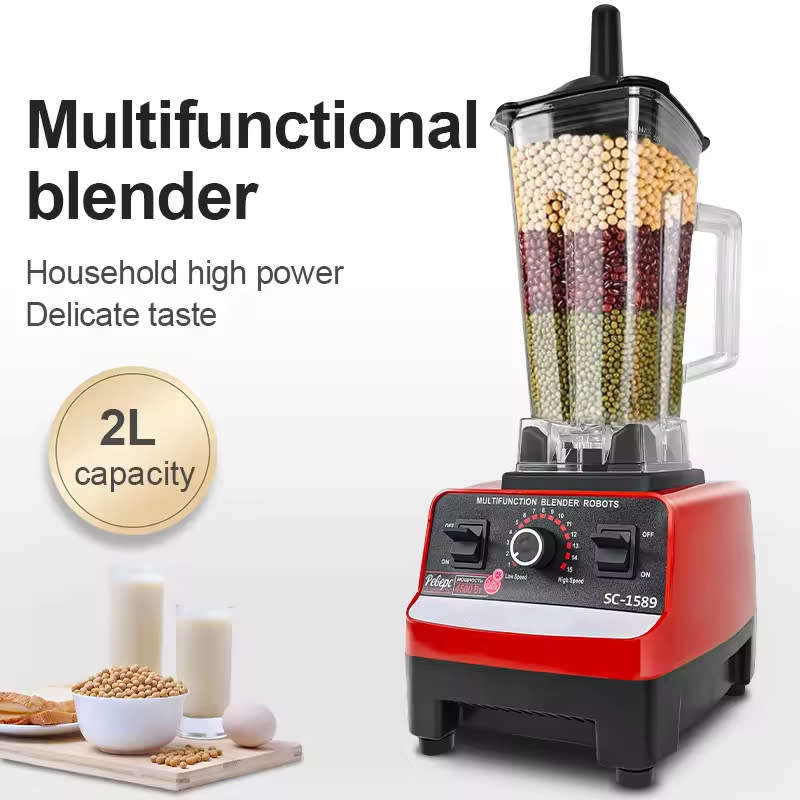 4500W High Speed Electric Food Extractor Fruit Blender Juicer 15 Speed Blender