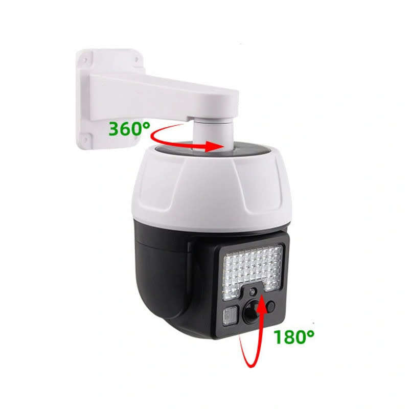 Outdoor LED Solar Light Simulation Surveillance Fake Camera with Remote Control
