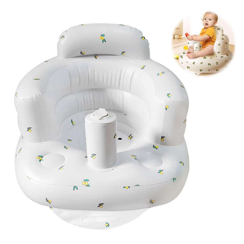 PVC Baby Bath Chair Seat, Baby Inflatable Air Sofa, Suitable for 3-36 Months Baby Inflatable Seat
