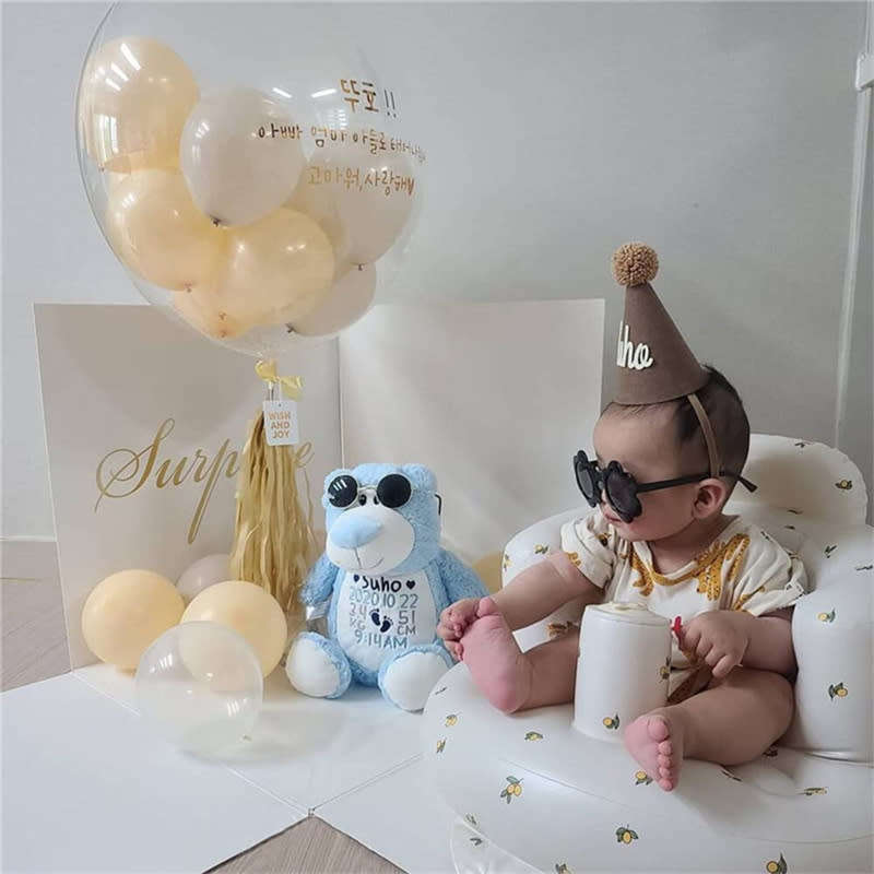 PVC Baby Bath Chair Seat, Baby Inflatable Air Sofa, Suitable for 3-36 Months Baby Inflatable Seat