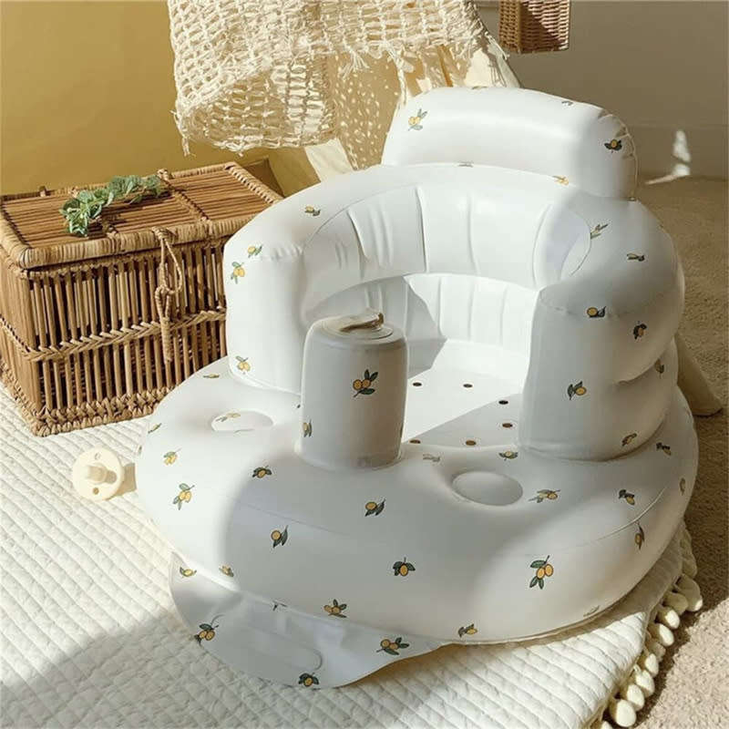 PVC Baby Bath Chair Seat, Baby Inflatable Air Sofa, Suitable for 3-36 Months Baby Inflatable Seat