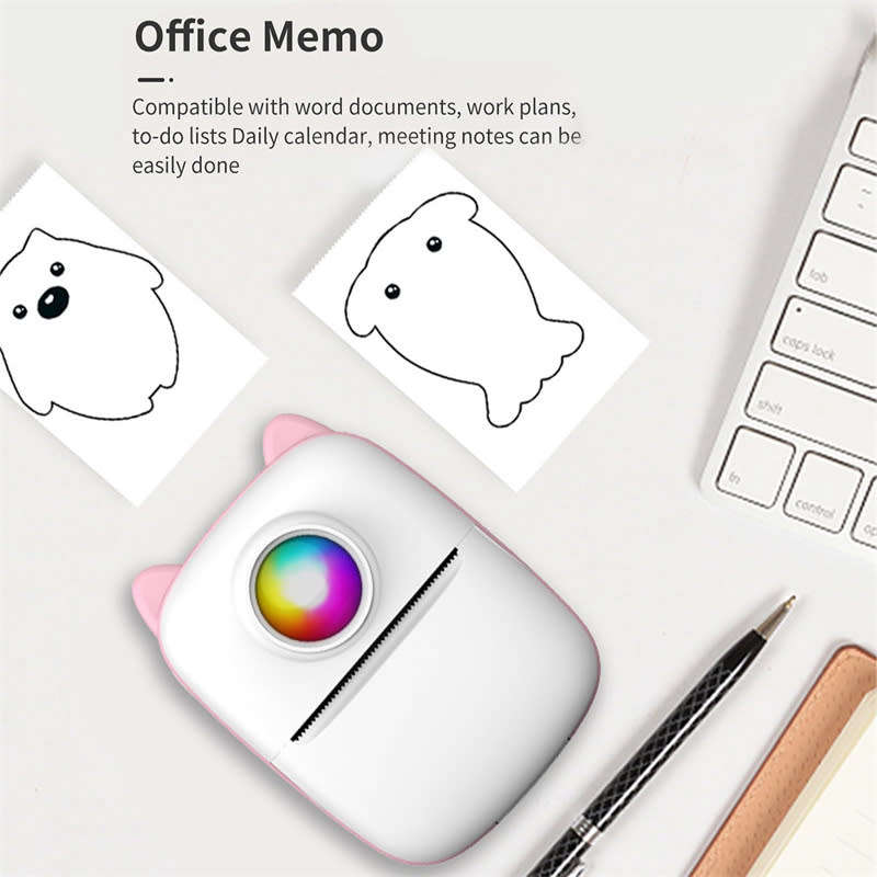 Portable Pocket Photo Printer Multi-Function Mini Wireless Printer