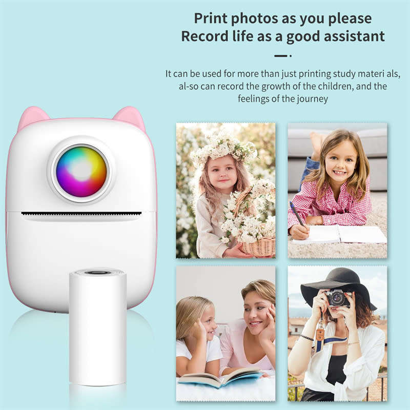 Portable Pocket Photo Printer Multi-Function Mini Wireless Printer