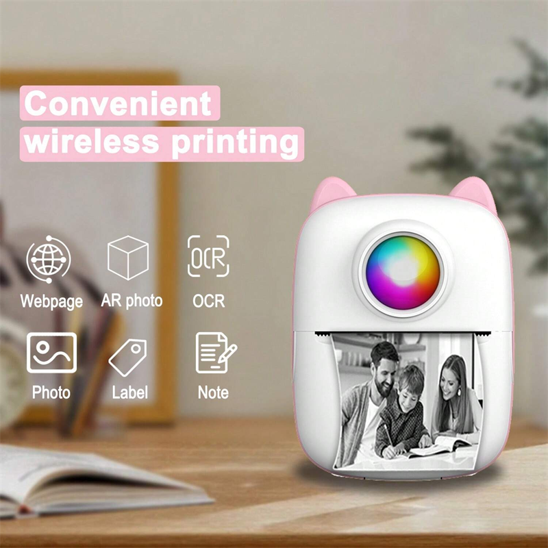 Portable Pocket Photo Printer Multi-Function Mini Wireless Printer