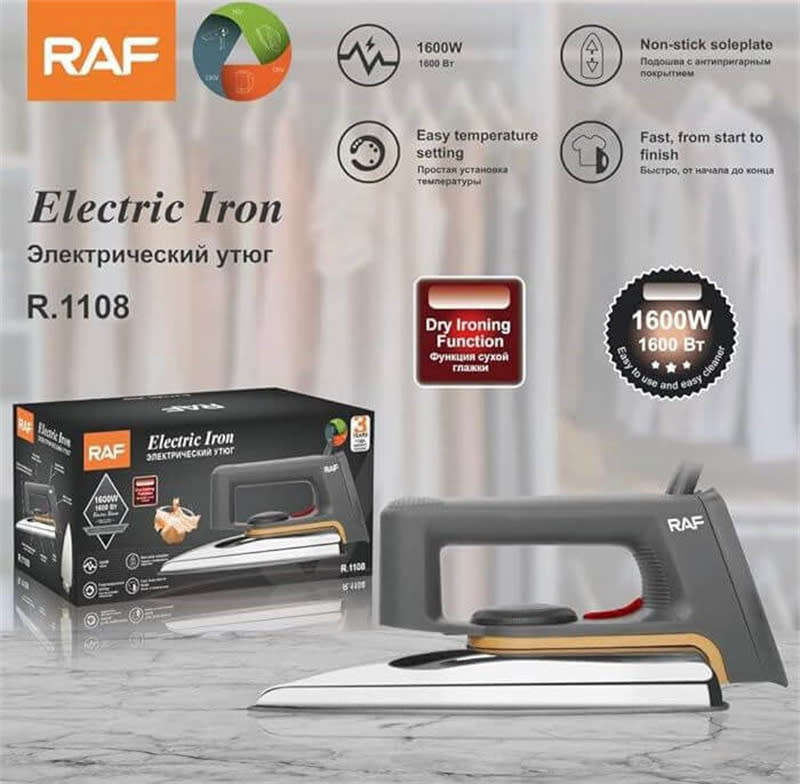 1600W Lightweight Non-stick Soleplate Self-drying Iron