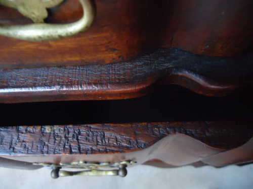 ANTIQUE STINKWOOD CHEST OF DRAWERS