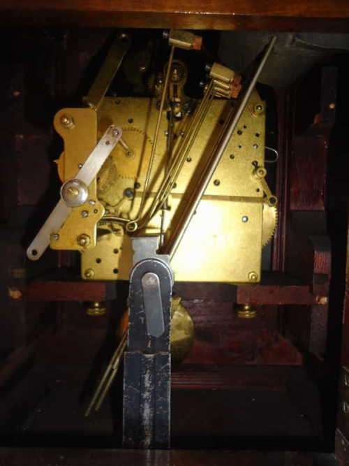 ANTIQUE WESTMINSTER GERMAN H.A.C MANTEL CLOCK