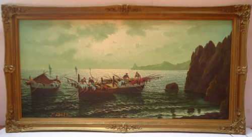 I. FABBRI OIL PAINTING
