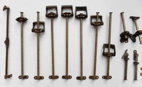 VINTAGE BRASS WINDOW HANDLES & WINDERS