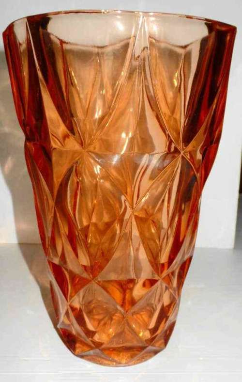 LARGE SKLO UNION GLASS VASE 