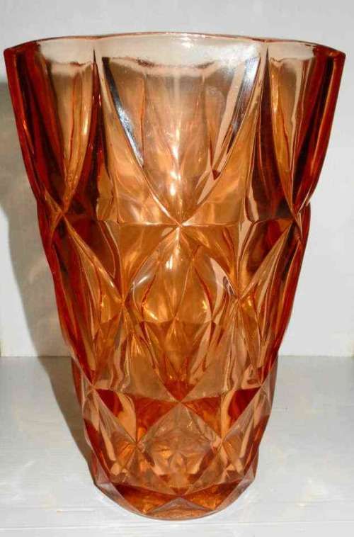 LARGE SKLO UNION GLASS VASE 