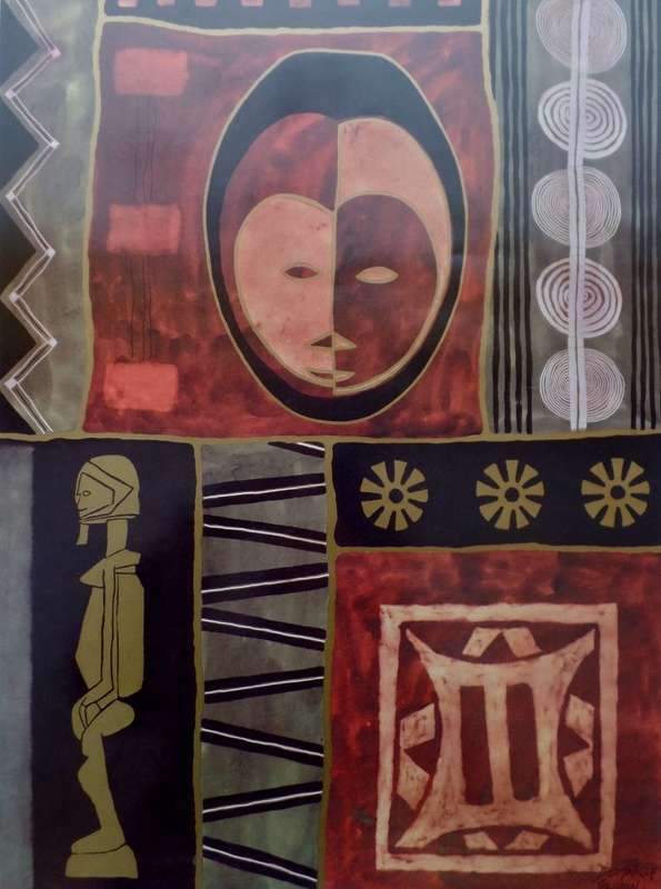 DOMINIQUE GAUDIN X 2 PRINTS - MASK I & II