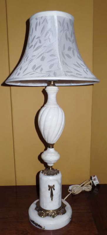 marble table lamp
