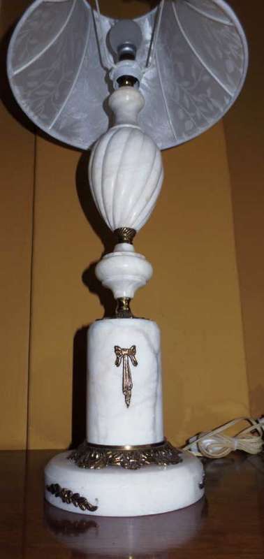 marble table lamp