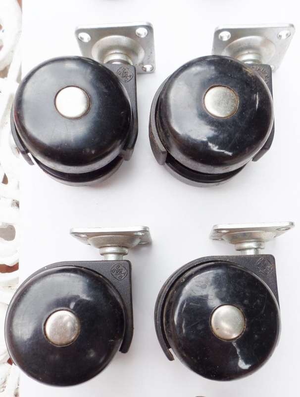 SWIVEL CASTOR WHEELS FOR FURNITURE X 9