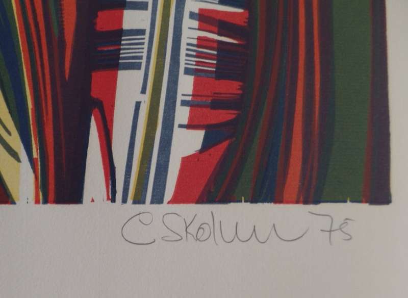 Cecil Skotnes - 1st Stage Trial Woodcut