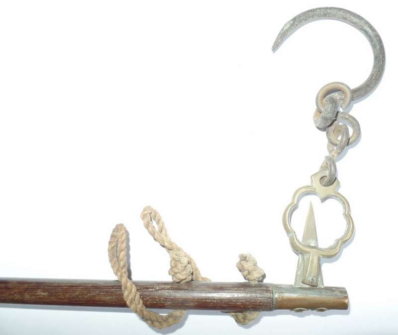 ANTIQUE CHINESE DACHING WEIGHING STEELYARD SCALE