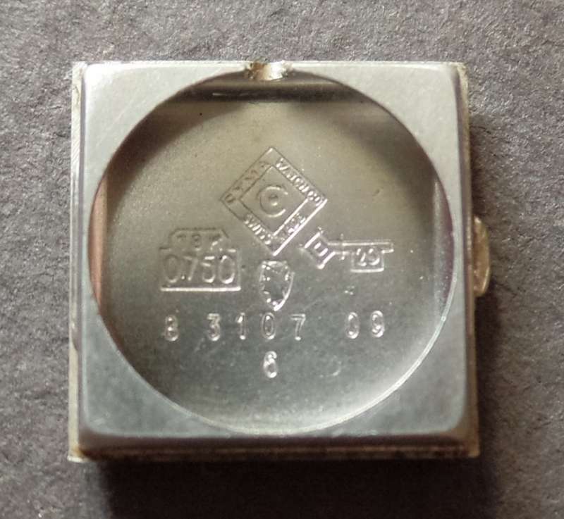 VINTAGE LADIES CYMA 18 CT. WHITE GOLD WATCH AND STRAP