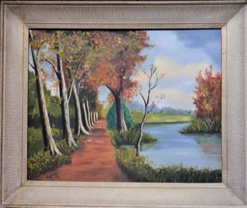 RW Butler framed oil painting