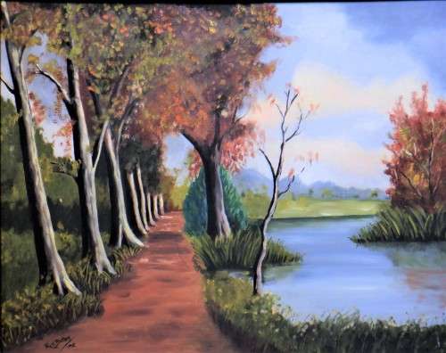 RW Butler framed oil painting
