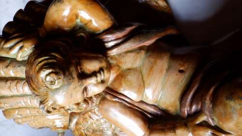 Vintage Pair of Cherub wall lights / sconces