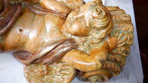 Vintage Pair of Cherub wall lights / sconces