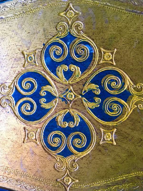 Vintage Florentine painted tray
