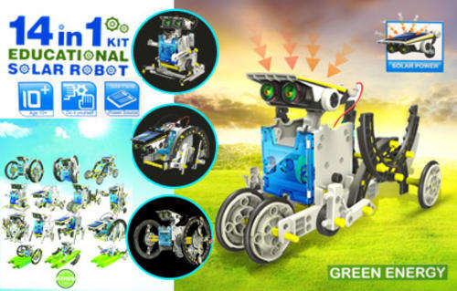 14 in 1 educational solar robot kit