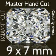 HAND CUT BRILLIANT - 3.50Ct.(9 x 7MM) RADIANT Cut Diamond Simulate - Finest Visual Diamond Simulates