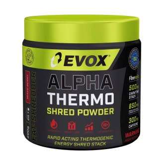 EVOX ALPHA THERMO SHRED POWDER [300G] - high strength powder-based weight management