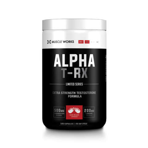 Muscle Works Alpha T-RX (160 Capsules) -  testosterone booster
